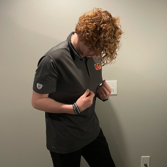 Nike Dri Fit Cincinnati Bengals Polo Shirt - Picture 3 of 3